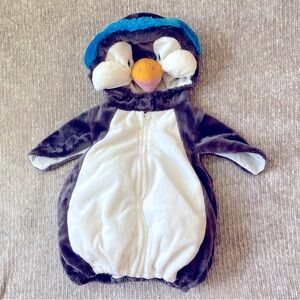 Spooky Night Baby Penguin Costume Bunting Size 3–6 Months Halloween
